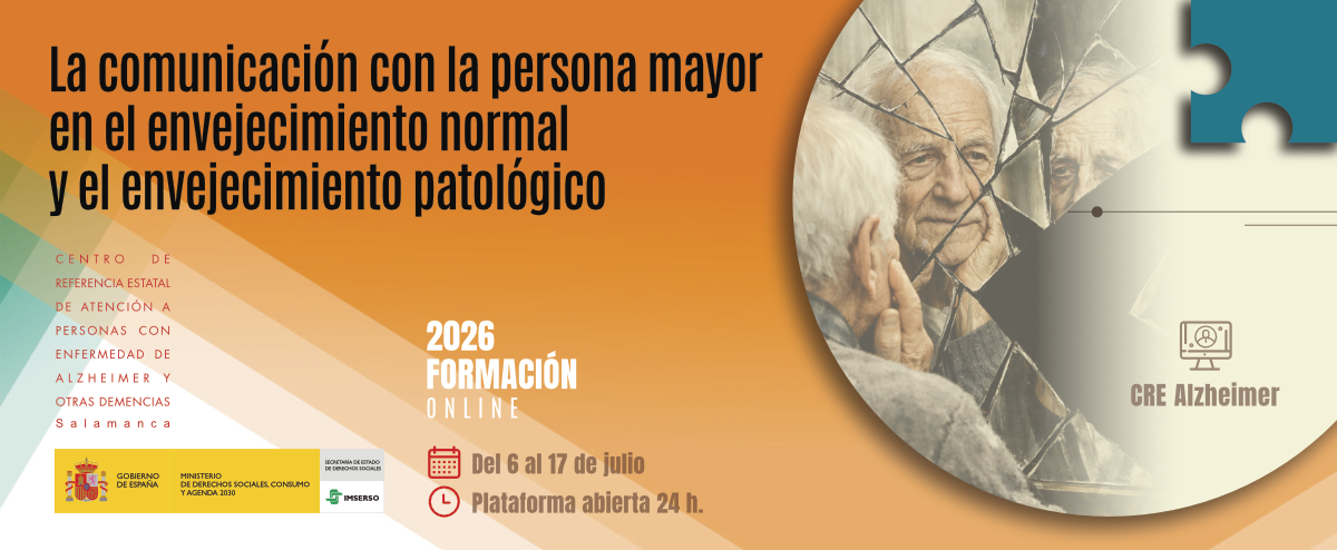 Cartel de la formación online del CREA.